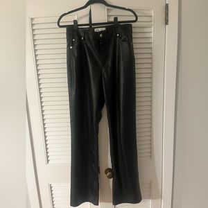 Zara full-length faux leather pants. The “90s pants”